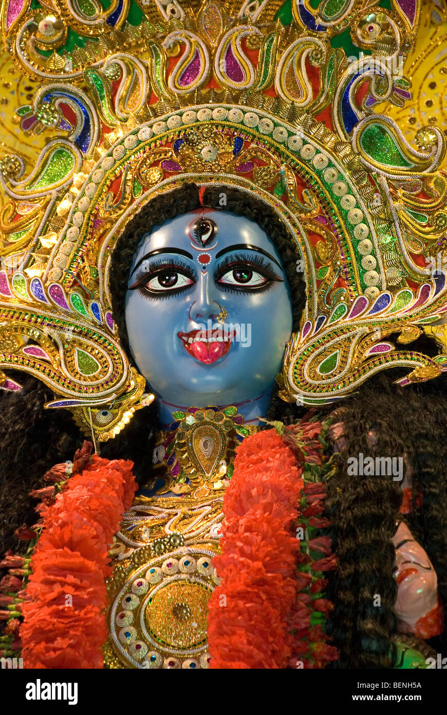 Dea Kali Kali Puja Festival Kolkata West Bengal India Foto Stock