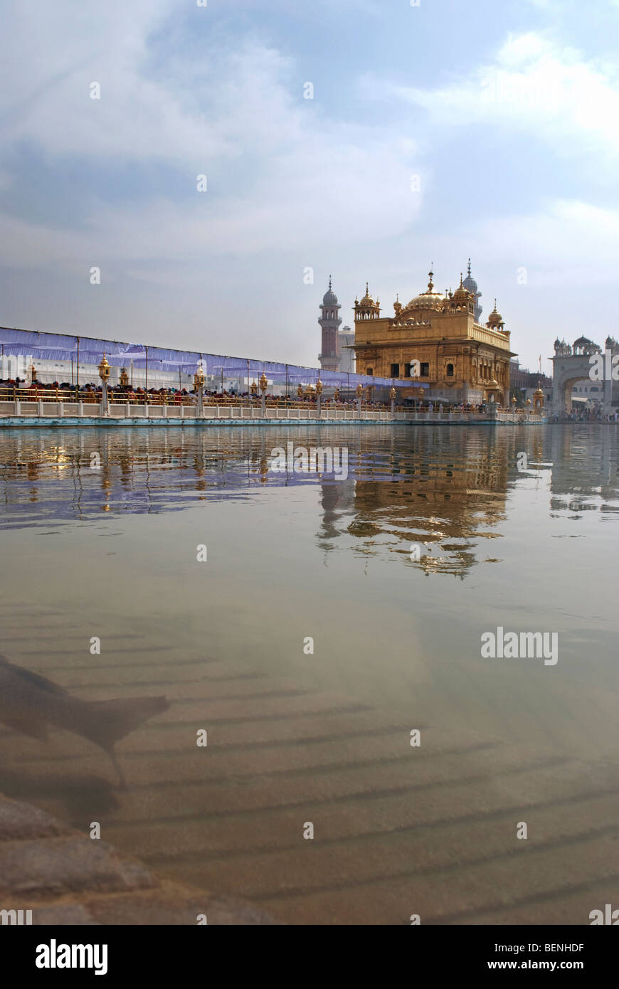 Tempio d'oro Amritsar Punjab India Foto Stock