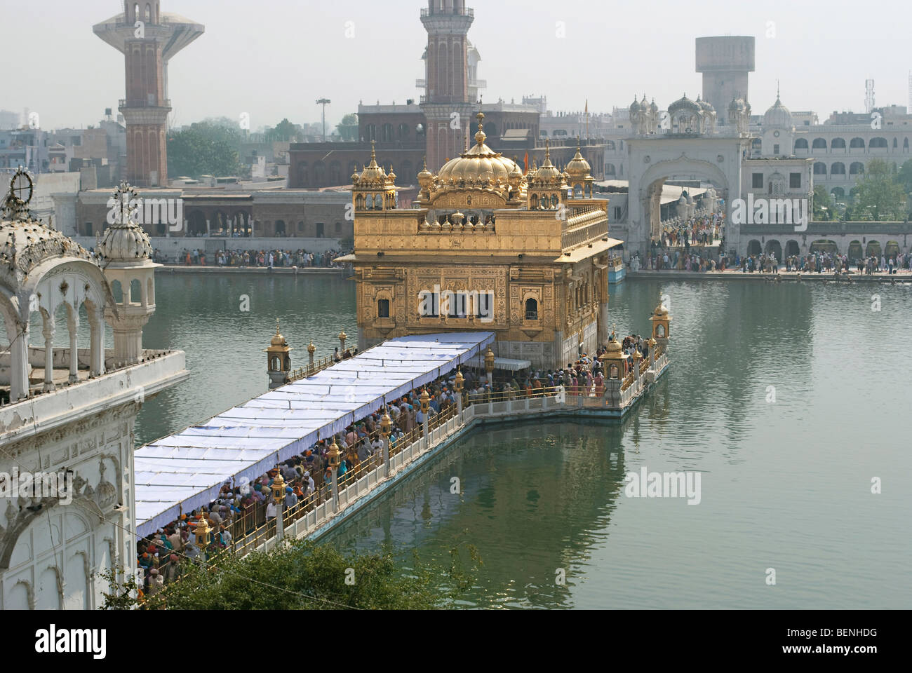 Tempio d'oro Amritsar Punjab India Foto Stock