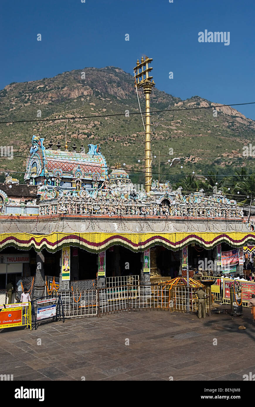 Il Tempio Arunachaleshwara costruita tra il IX e il XIII secolo è un tempio indù dedicato al dio Shiva si trova presso il Foto Stock