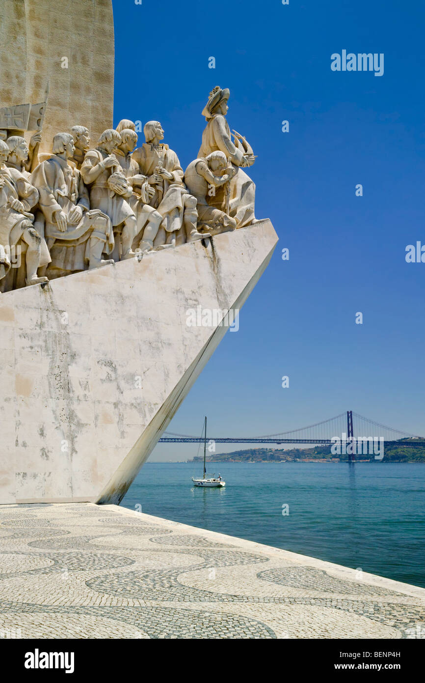 Il Portogallo, il monumento alle scoperte, Belem, lisbona Foto Stock