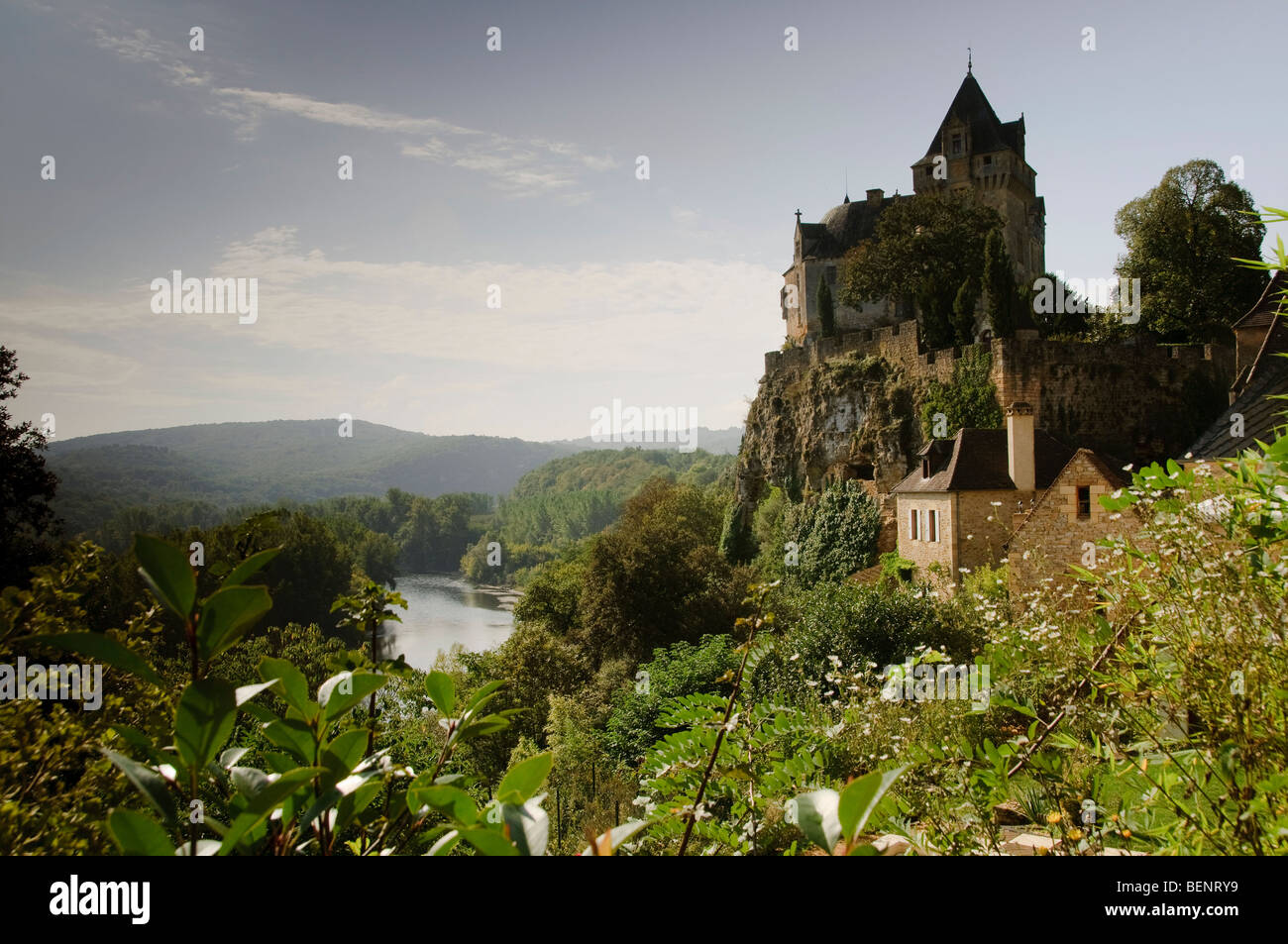 Château de Montfort a Vitrac . Foto Stock