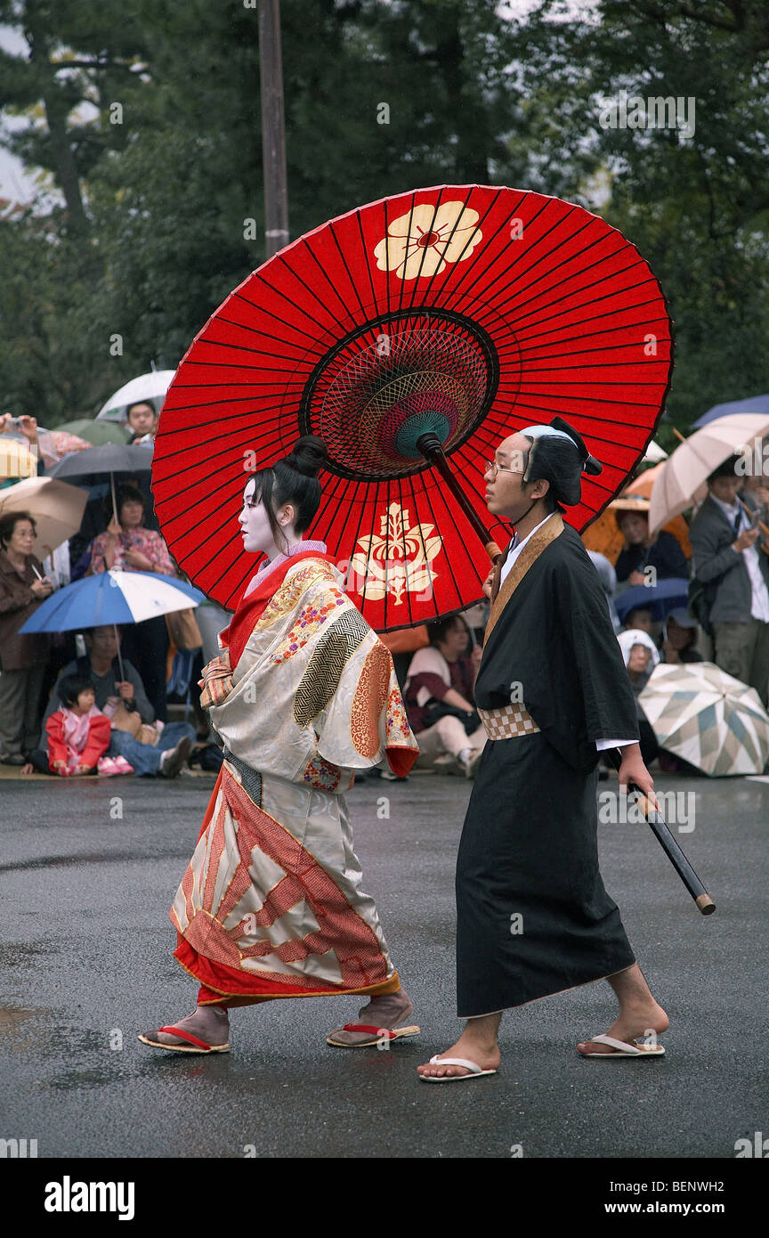 Giappone Jidai Matsuri (Festival dell'età), Kyoto. foto di Sean Spraqgue 2008 Foto Stock
