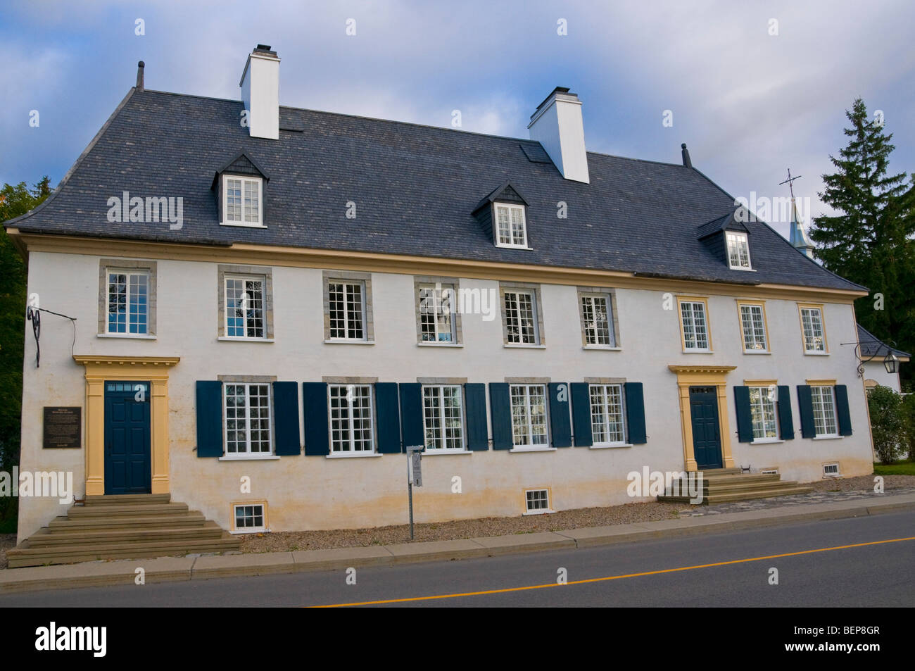 Bellissimo villaggio di Saint Jean Ile d'orleans provincia del Québec in Canada Foto Stock