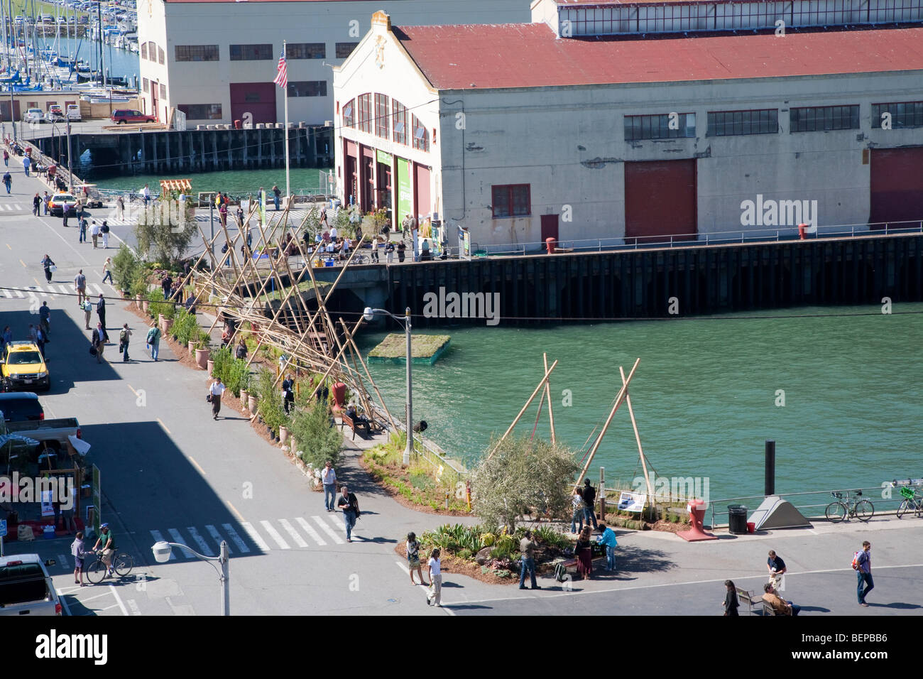 Fort Mason durante la West Coast Green 2009 Conferenza. San Francisco, California, Stati Uniti d'America Foto Stock