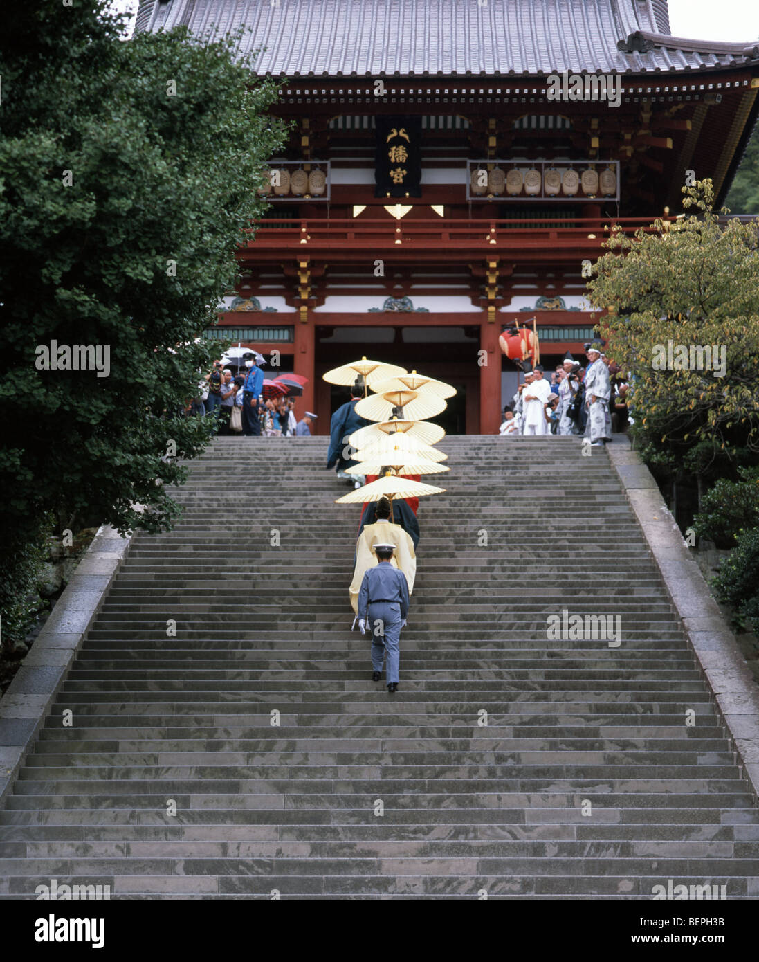 Santuario Hachimangu Festival a Kamakura, Kanagawa, Giappone Foto Stock