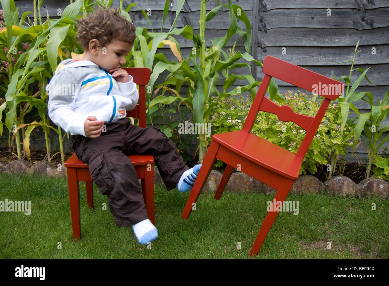 Baby calci sedia Foto Stock