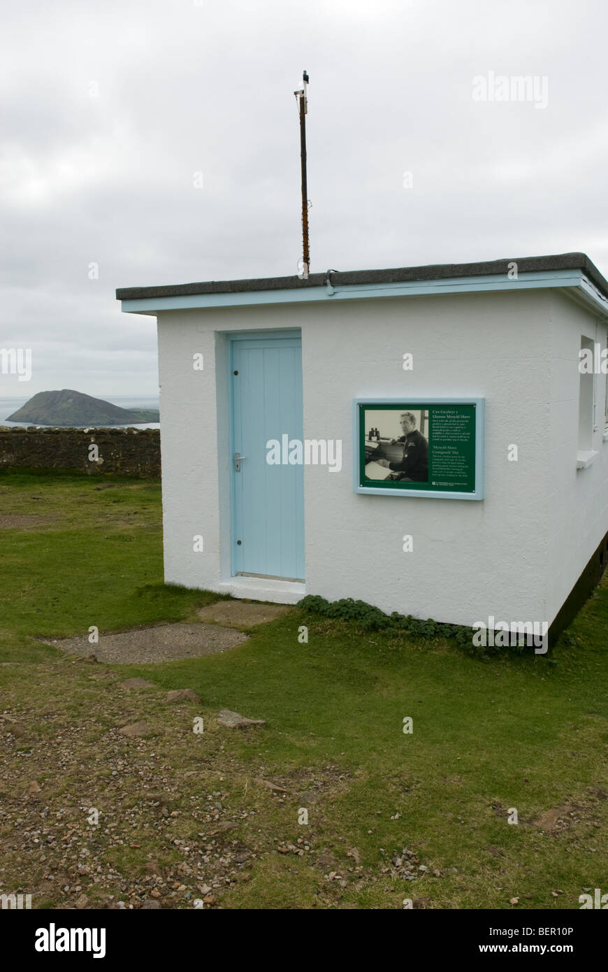 Nsc Braich Y Pwll stazione di vedetta, Llyn Peninsula, Galles. Foto Stock