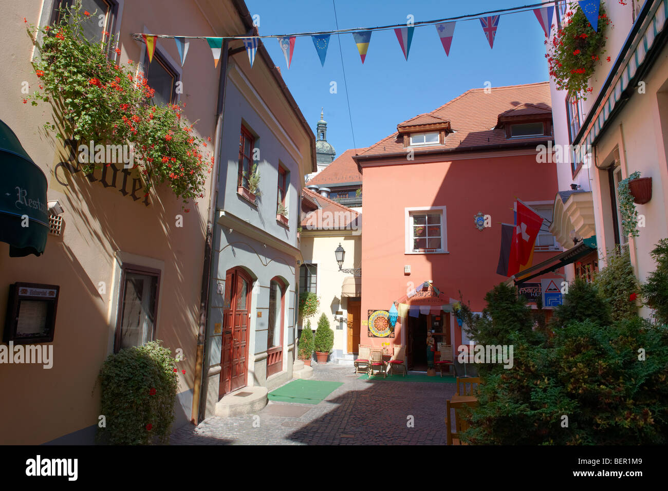 Sperone Lane e lo svizzero ingresso Hotel - ( Győr ) Gyor Ungheria Foto Stock