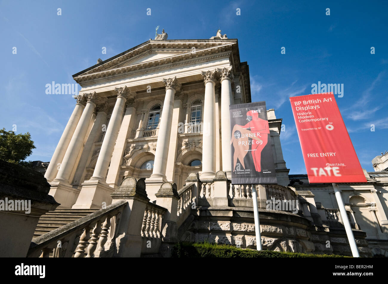 La Tate Britain Gallery, Millbank, London Foto Stock