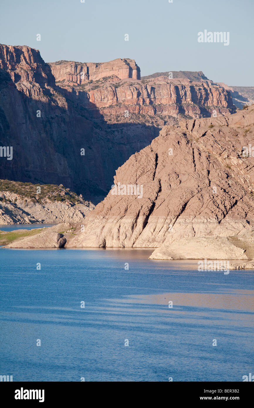 Atuel Canyon e Valle Grande Lago, San Rafael, provincia di Mendoza, centrale Ande, Argentina Foto Stock