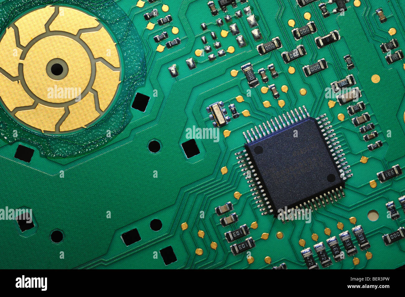 Scheda di circuito da una macchina di lavaggio Foto Stock