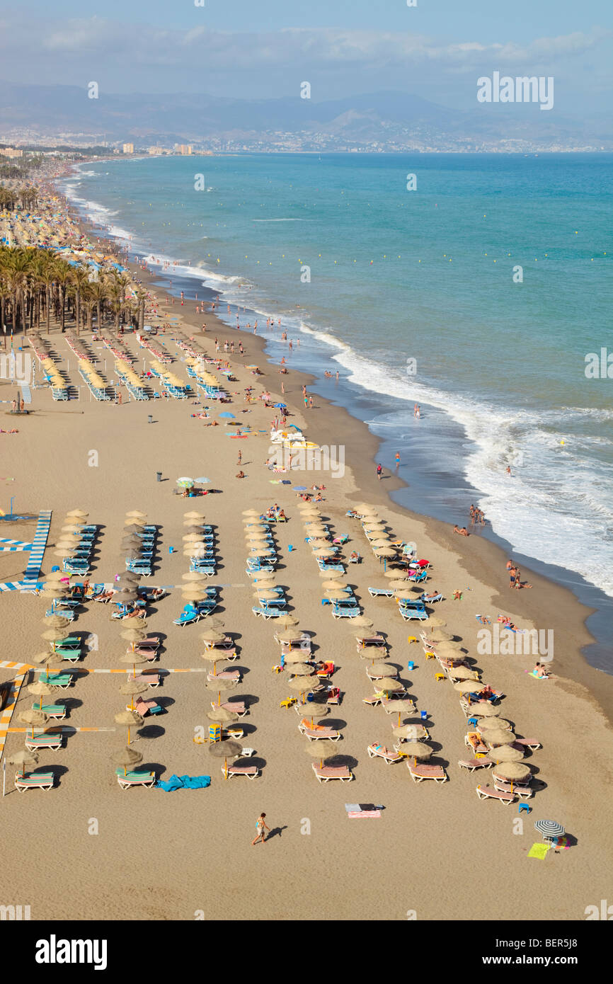 Bajondillo-Playamar beach, Torremolinos, Costa del Sol, provincia di Malaga, Spagna Foto Stock