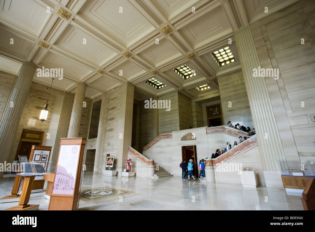 America del nord, Canada Ontario, Ottawa, la Corte suprema del Canada, Grand Hall di entrata Foto Stock