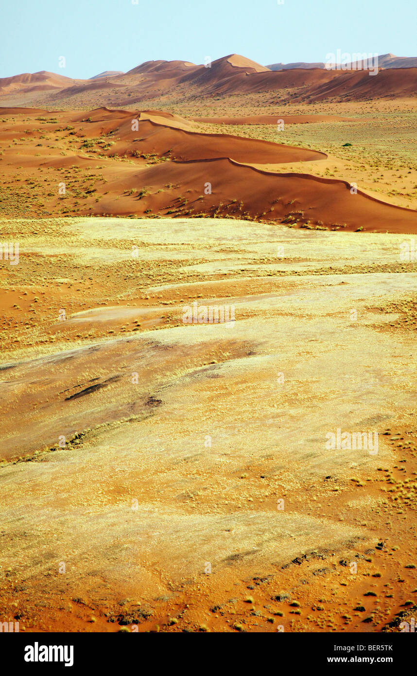 Foto aerea di dune di sabbia del Namib Naukluft Park Namib Desert Namibia Foto Stock