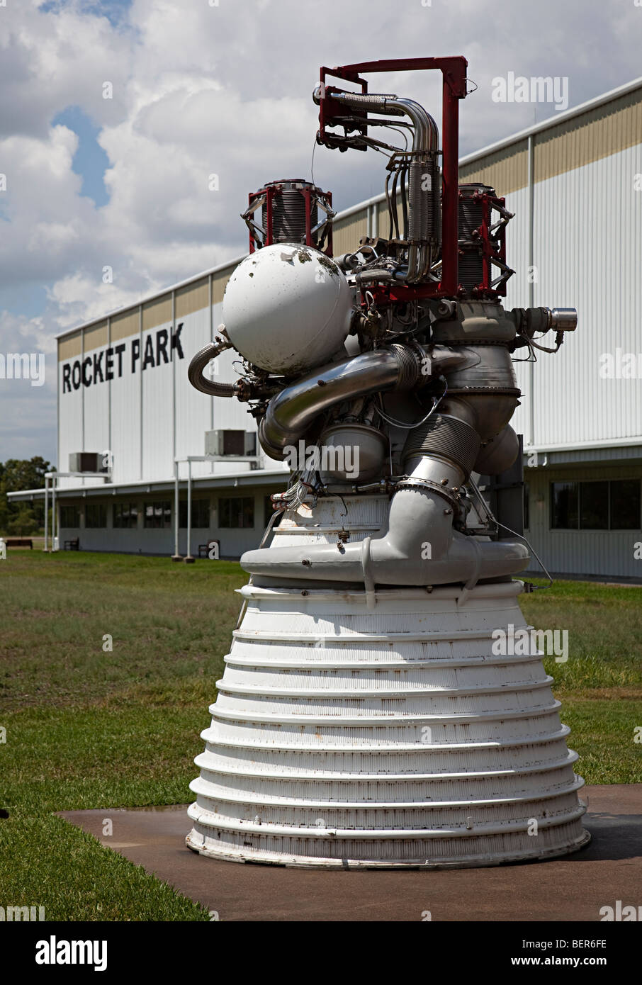 J2 motore a razzo NASA Space Center Houston Texas USA Foto Stock