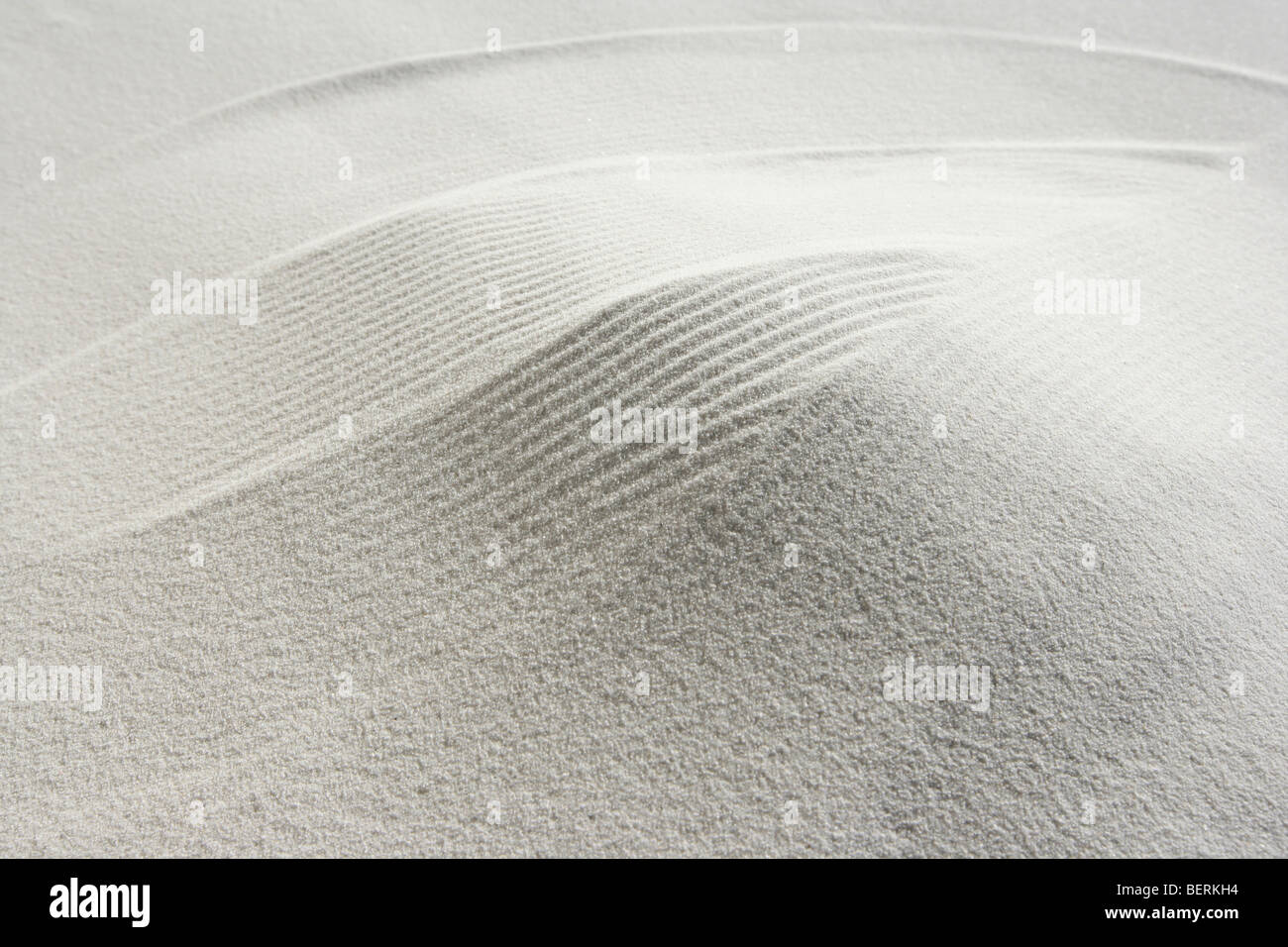 Bianche dune di sabbia, full frame, spazio di copia Foto Stock