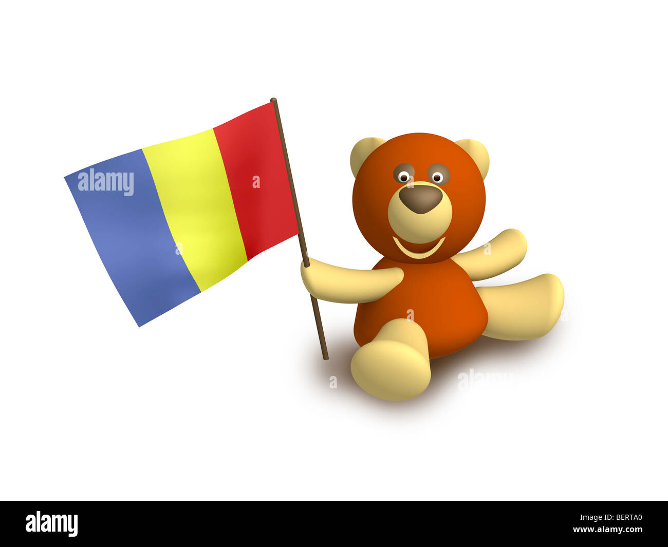 Bandierina della Romania Foto Stock