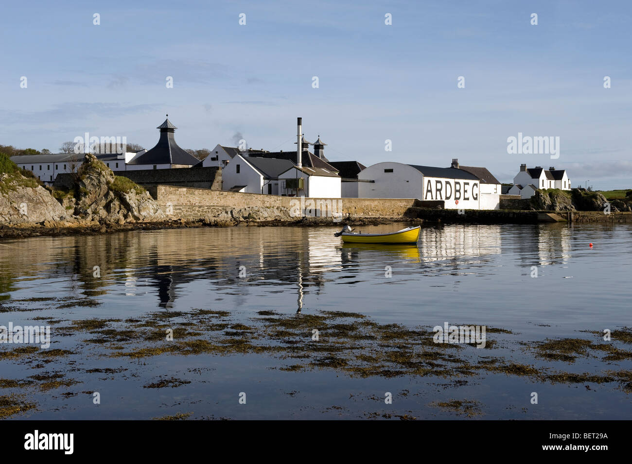 Ardbeg Whisky Distillery, isola di Islay, SCOZIA Foto Stock