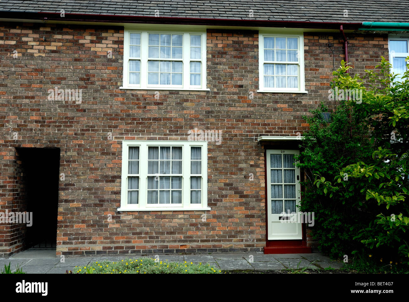 20 Forthlin Road Liverpool Casa d'infanzia di Paul McCartney dei Beatles. Immagine presa da un luogo pubblico Foto Stock