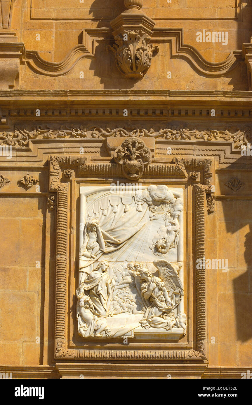 La facciata della Cattedrale di Guadix. El Marquesado area. Xvi secolo. Granada. Spagna. Foto Stock