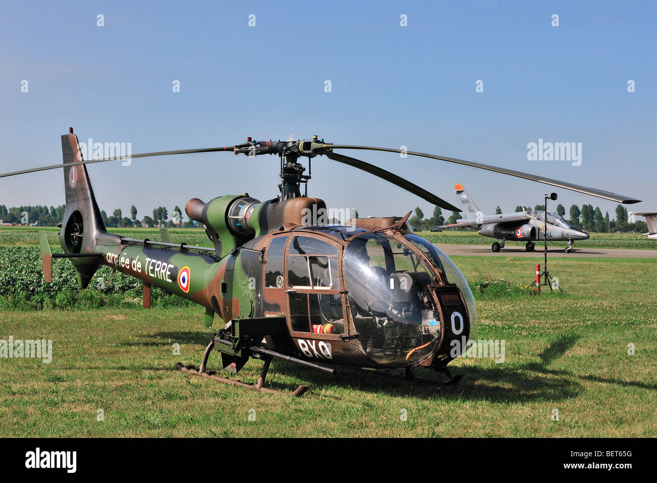 Elicottero militare a in airshow koksijde, Belgio Foto Stock