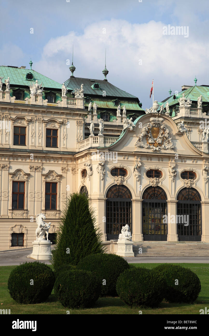 Austria, Vienna, Oberes Belvedere Palace Foto Stock