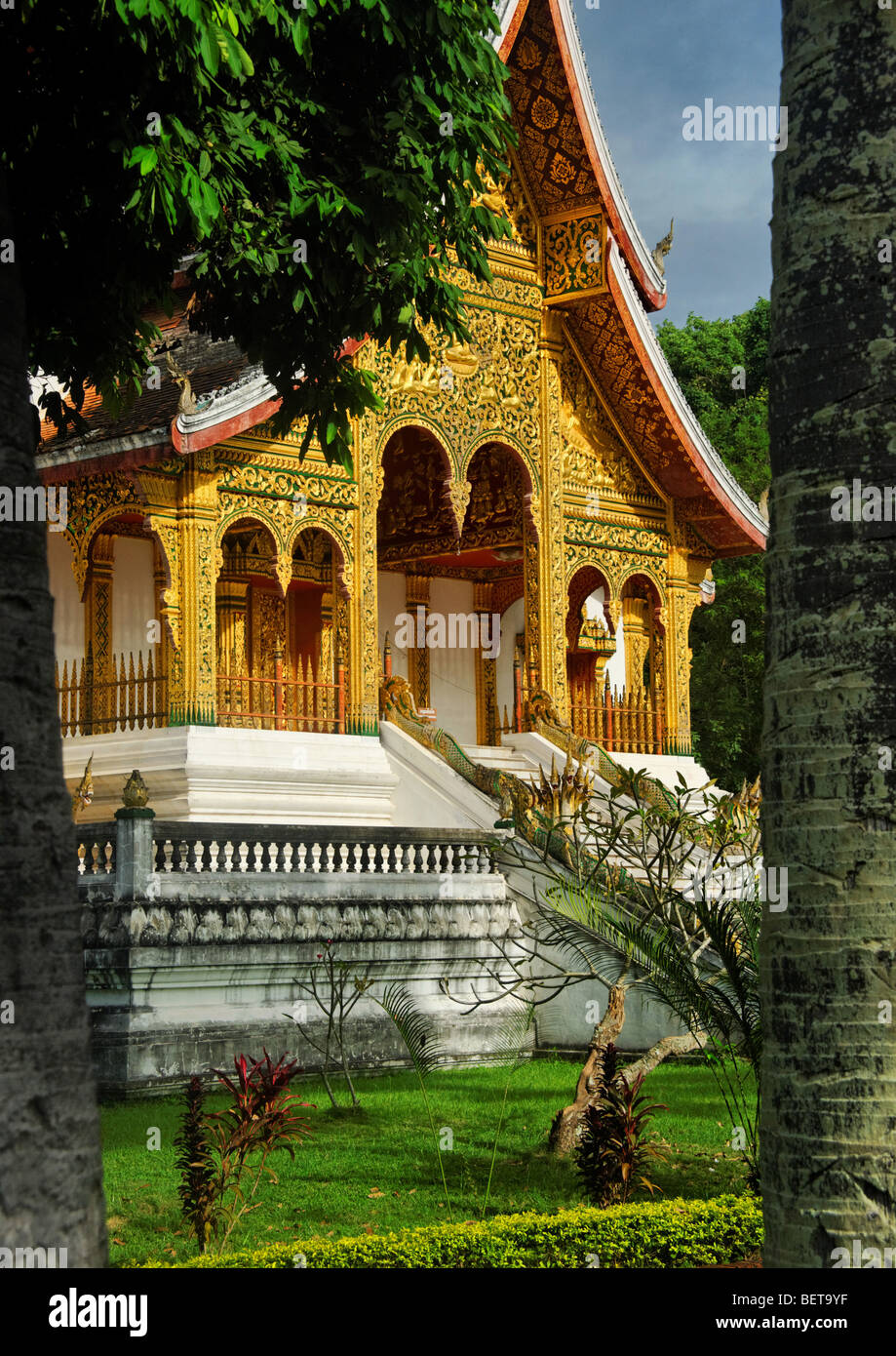 Wat Po Pha Bang, Luang Prabang, Laos Foto Stock