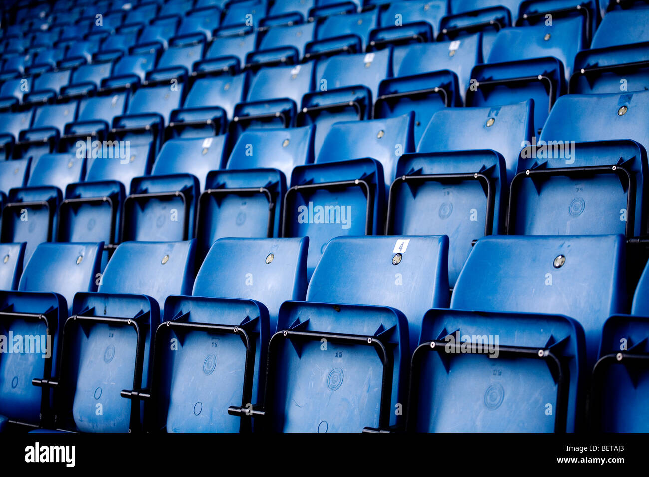 Sedi al Crystal Palace Stadium atletico nel sud di Londra. Foto Stock