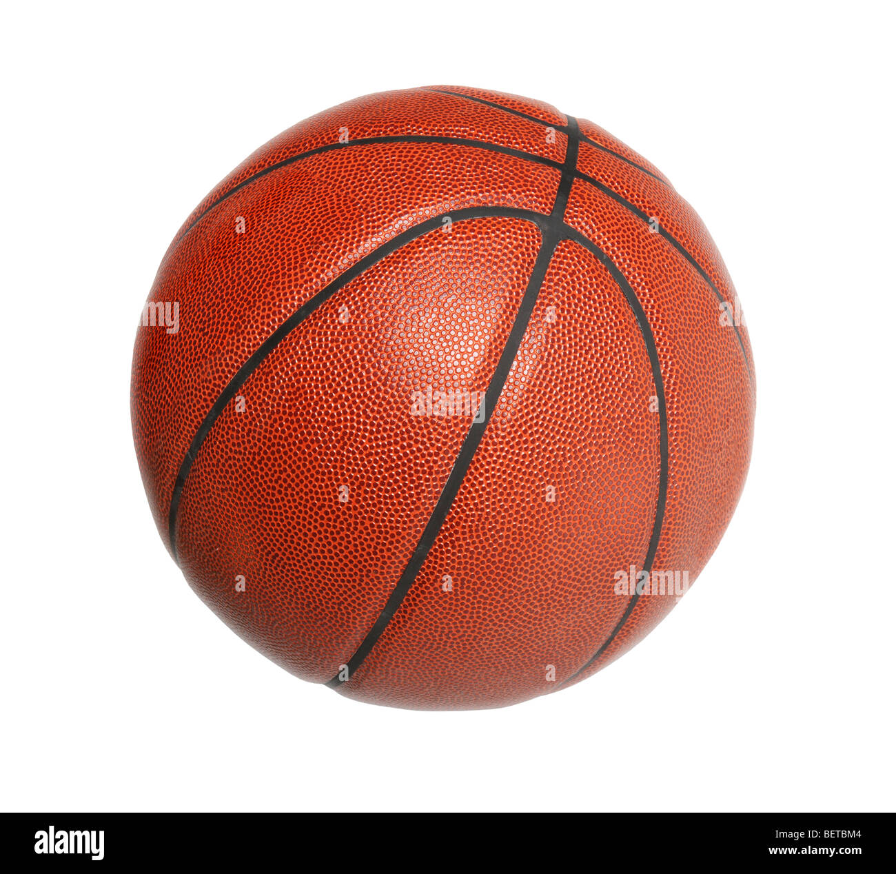 La pallacanestro isolate su sfondo bianco Foto Stock