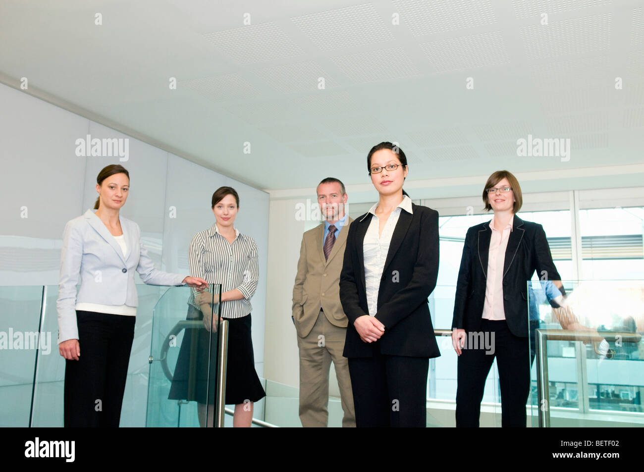 Un ritratto di un gruppo aziendale Foto Stock