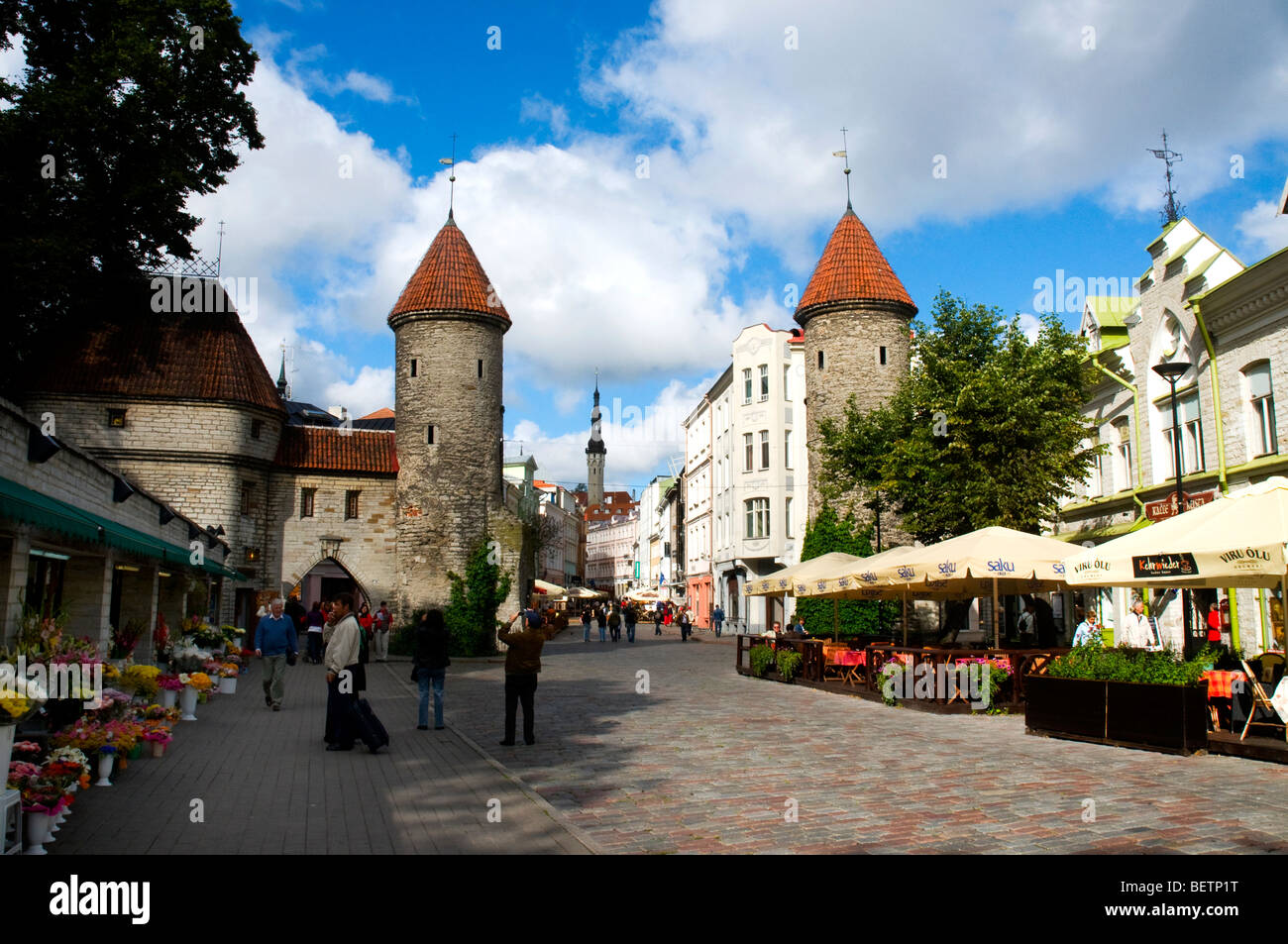 Viru Gate, Tallinn, Estonia Foto Stock