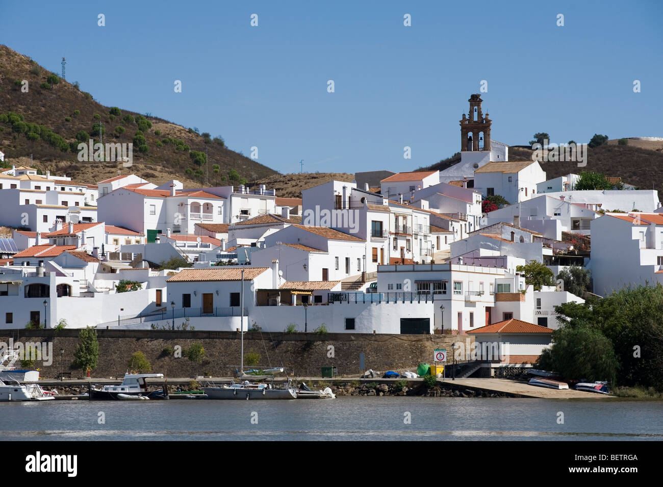 A Sanlucar De Guadiana, Algarve, PORTOGALLO Foto Stock