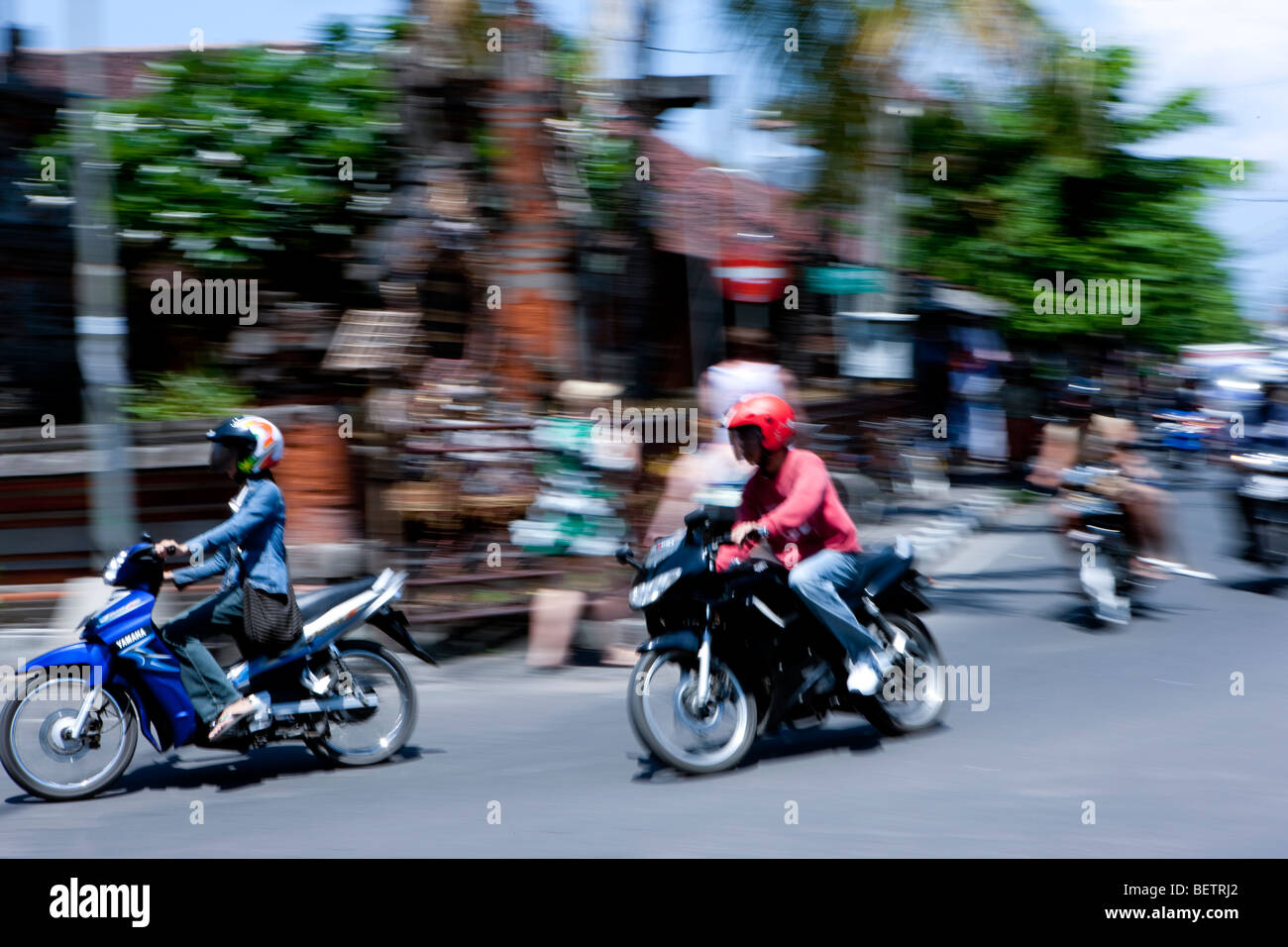 Confusione della vita quotidiana, Bali Foto Stock