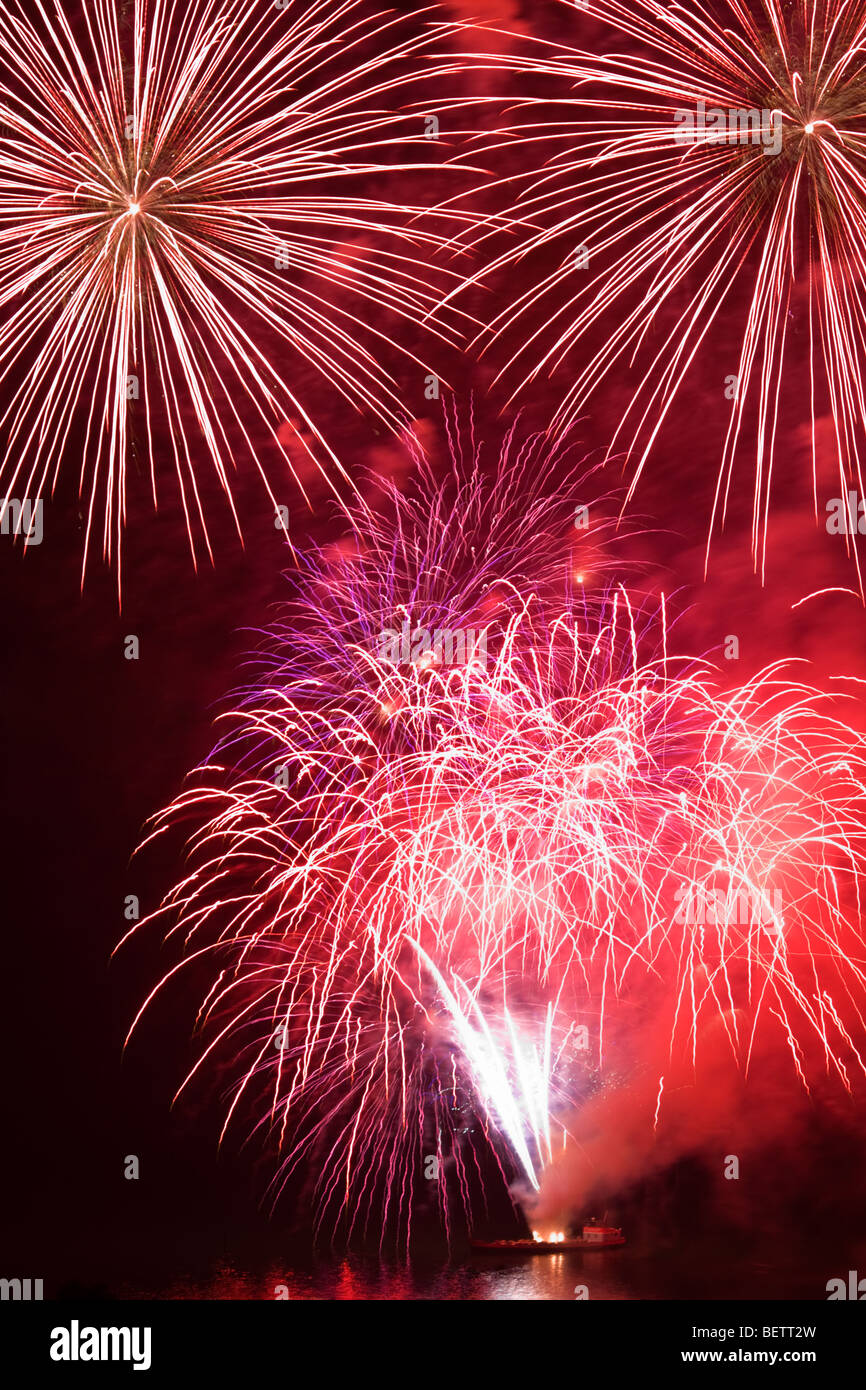 Fuochi d'artificio Foto Stock