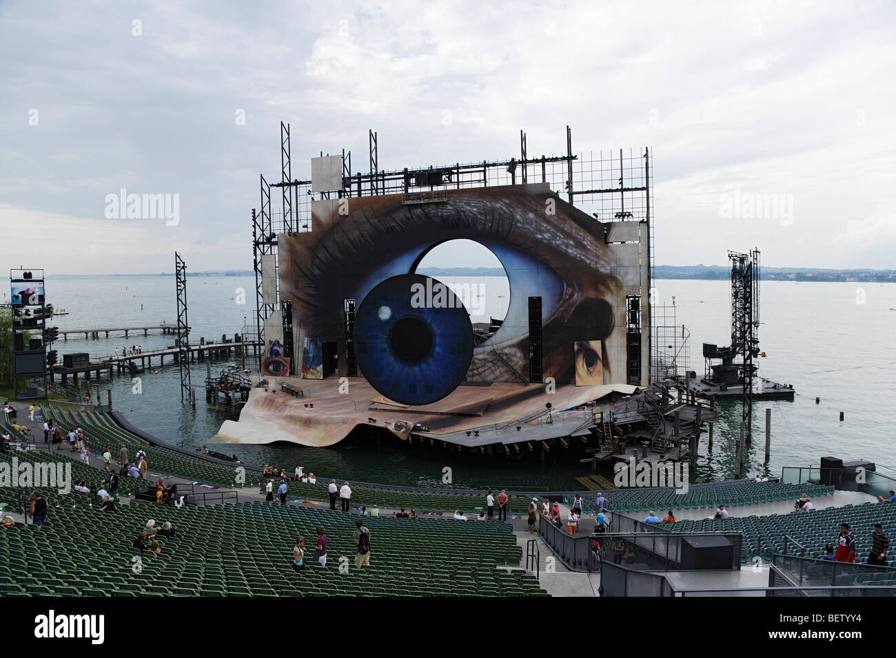 Bregenzer Festspiele (festival di Bregenz), Bregenz, Vorarlberg, Austria Foto Stock