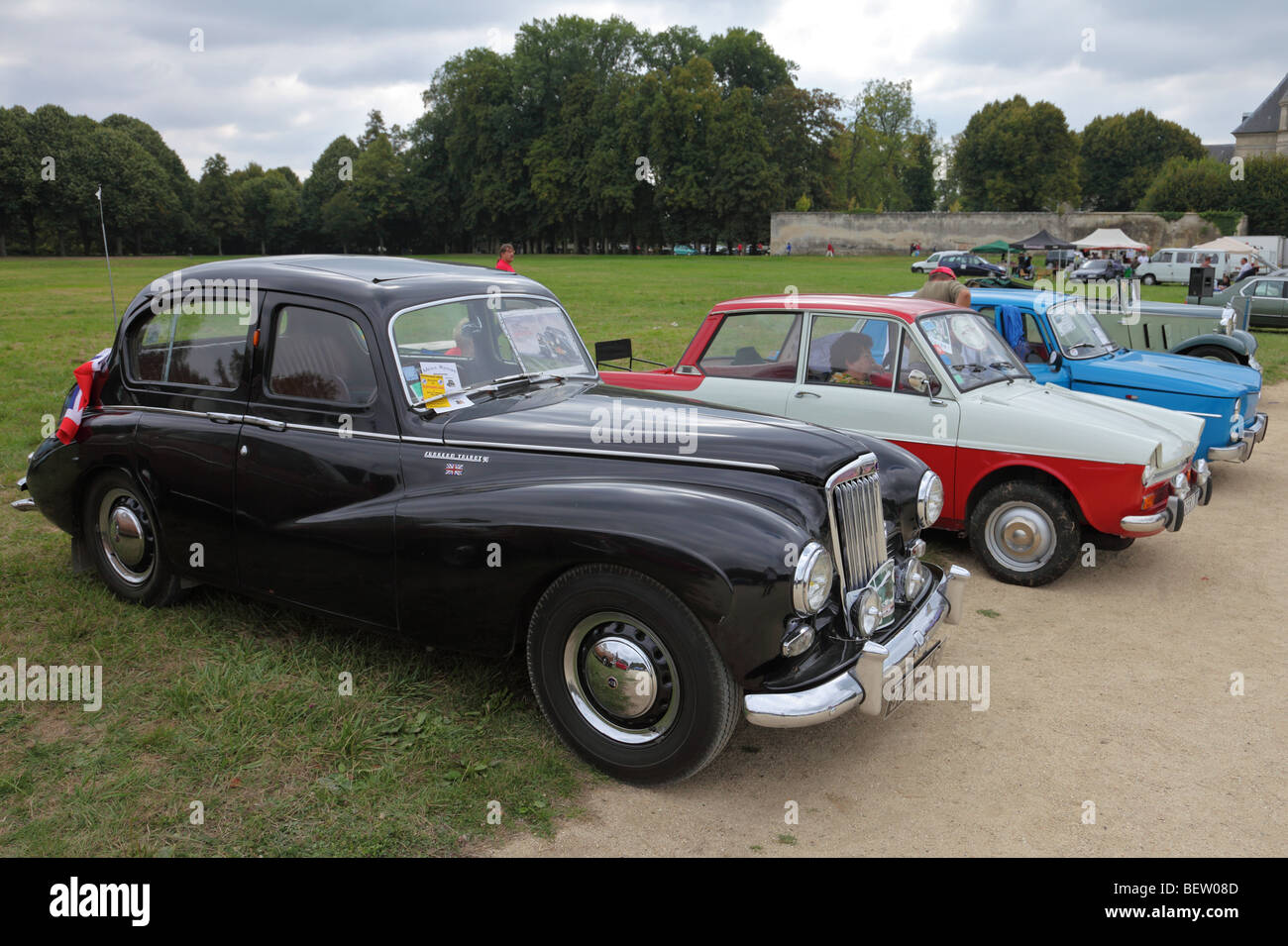 Vintage car show, Villers Cotterets,Francia Foto Stock