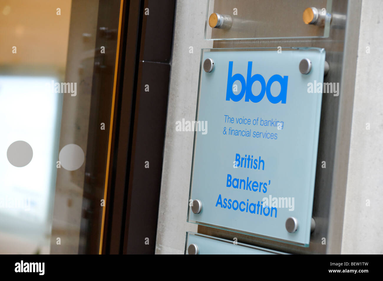 British Bankers Association (BBA) sede. Città di Londra. La Gran Bretagna. Regno Unito Foto Stock