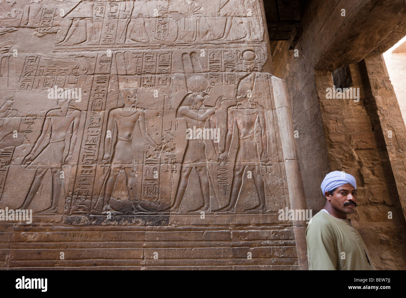 Rilievo di parete in corrispondenza del Tempio di Luxor Luxor Egitto Foto Stock