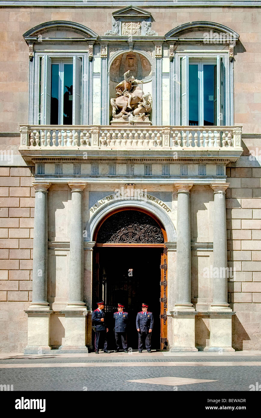 Palau de la Generalitat, Palau de la Generalitat de Catalunya, Barcelona, Spagna Foto Stock