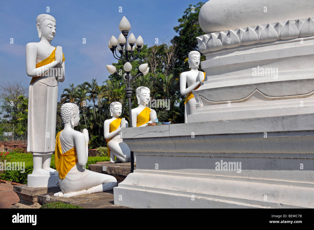 Wat Yai Chaimongkhon, Thailandia, Asia Foto Stock