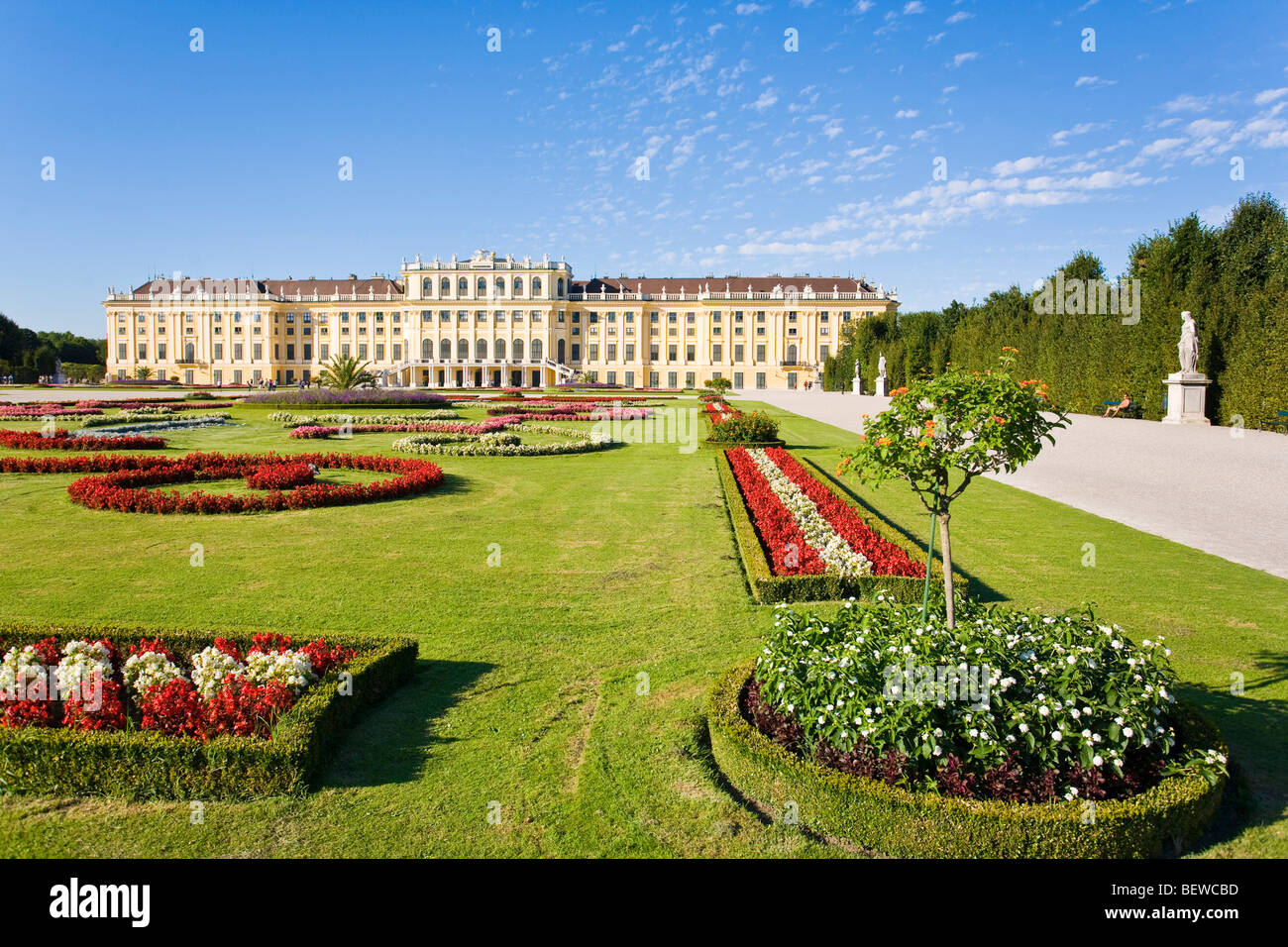 Il Castello di Schoenbrunn, Vienna, Austria Foto Stock