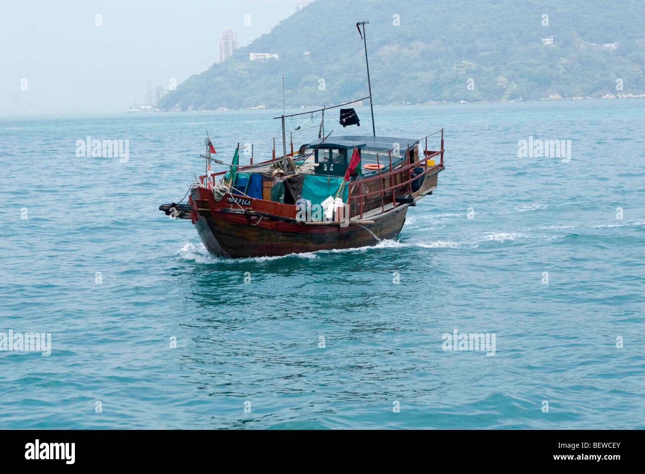 Junk, Hong Kong, Cina Foto Stock