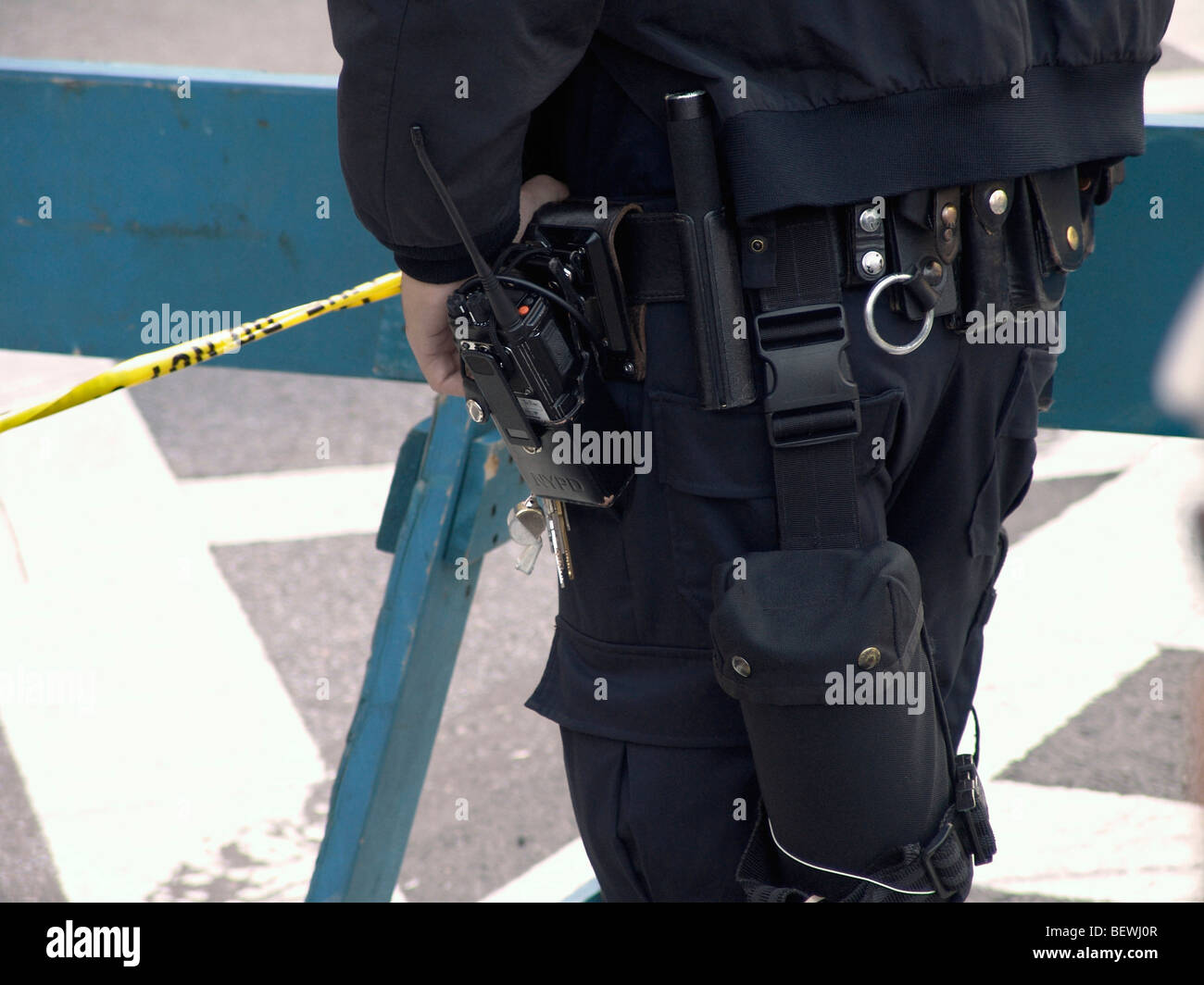 Cinghia di utilità di una new york police officer Foto Stock