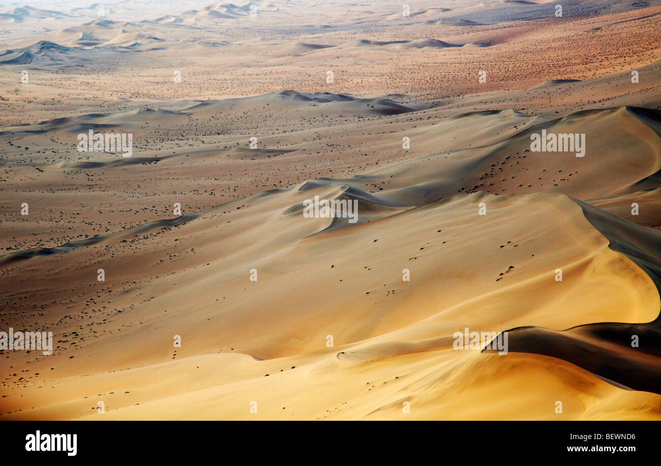 Foto aerea di dune di sabbia del Namib Naukluft Park Namib Desert Namibia Foto Stock