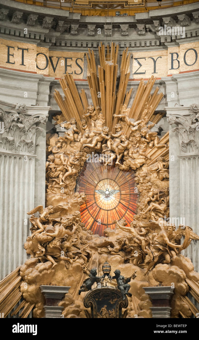 Il trono di San Pietro in gloria nella Basilica di San Pietro e la