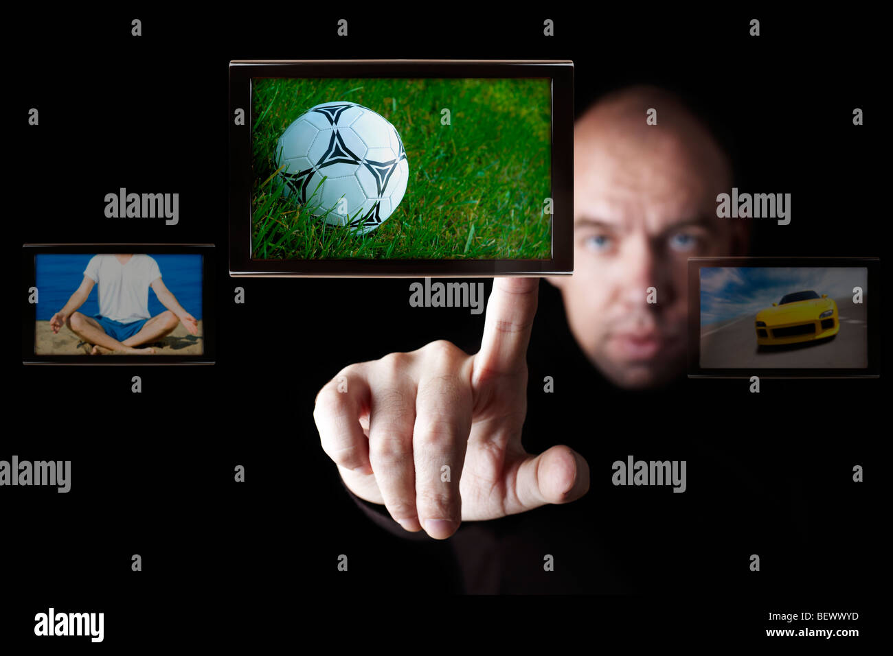 Internet tv broadcasting Foto Stock