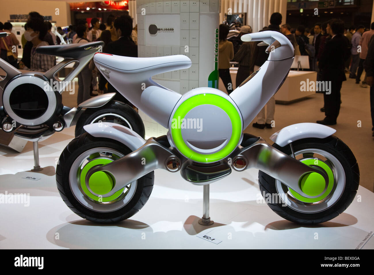 La Suzuki EF-S concetto moto elettrica essendo mostrata al Tokyo Motor Show, Foto Stock