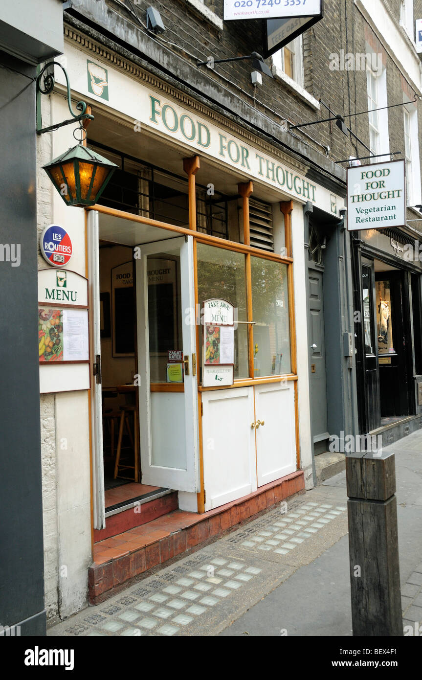 Il cibo per il pensiero ristorante vegetariano Neal Street Covent Garden Londra Inghilterra REGNO UNITO Foto Stock