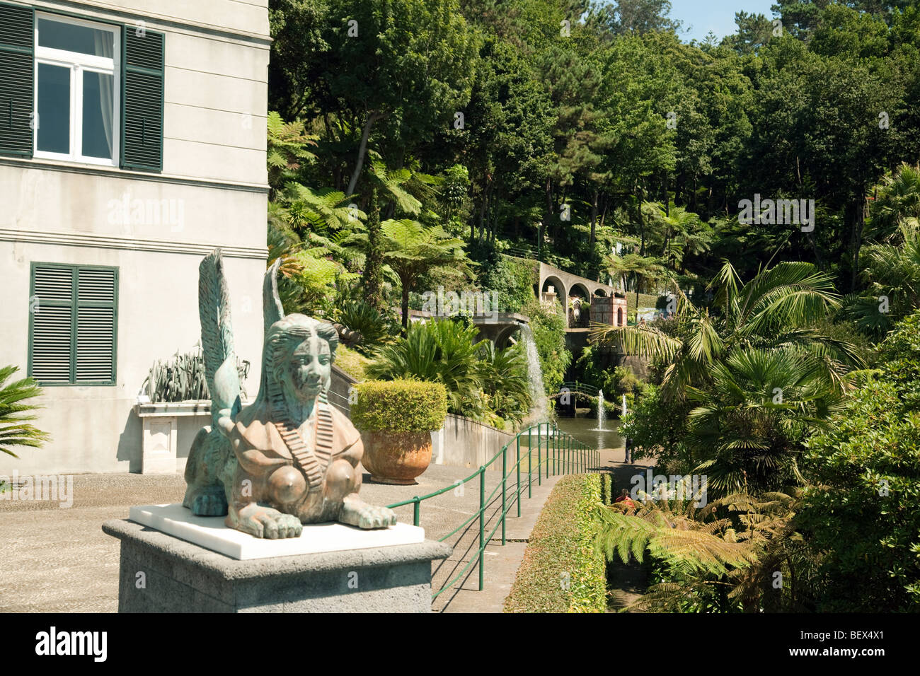 Una vista del Monte Palace Gardens, Monte, Funchal, Madeira Foto Stock